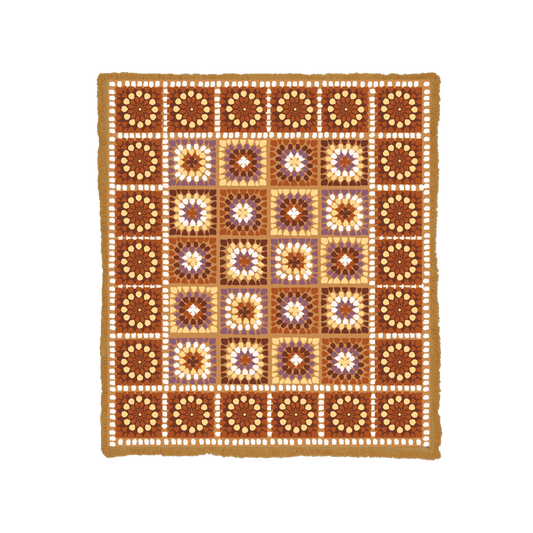 Wandering Folk Throw Rug - Granny