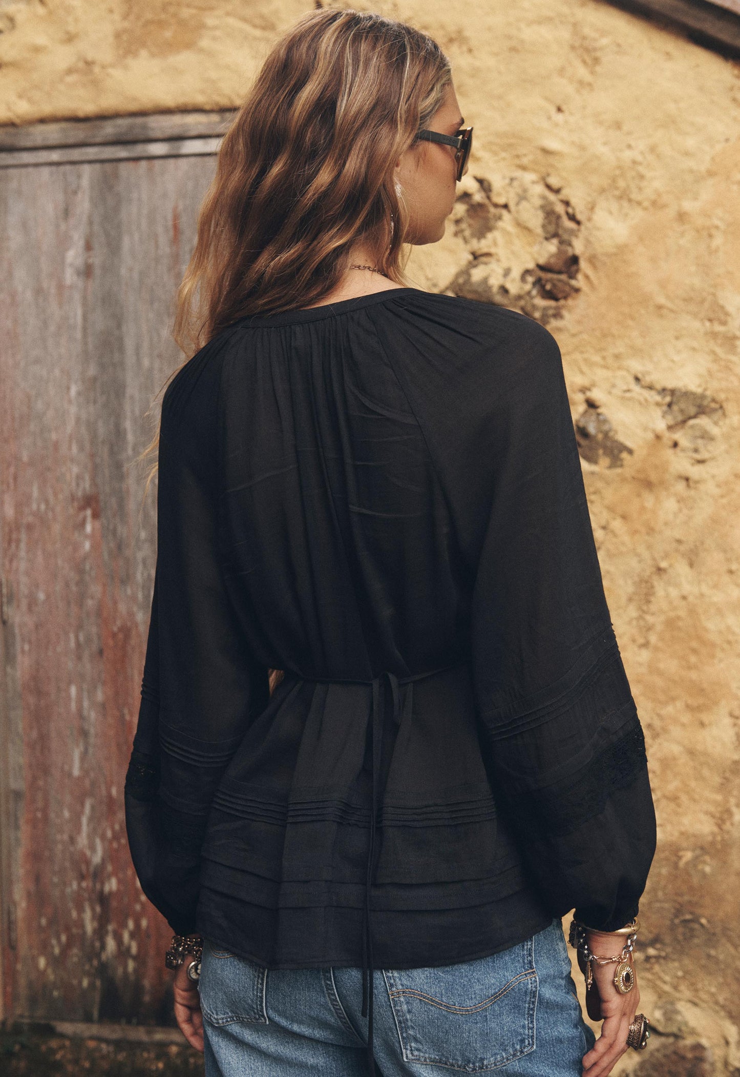 Spell - Hera Lace Blouse - Vintage Black