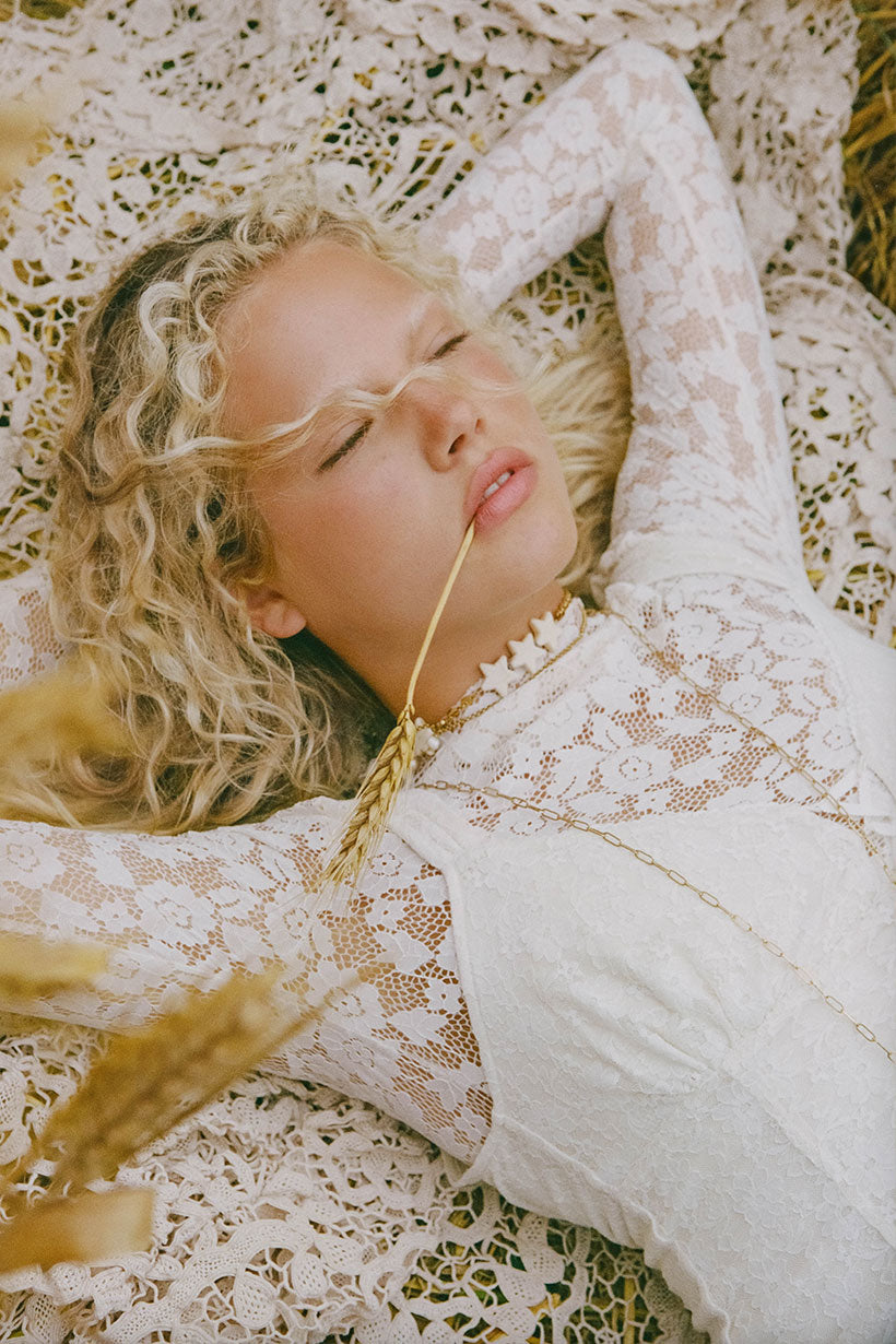 Spell - Juliette Lace Top - Vintage Cream