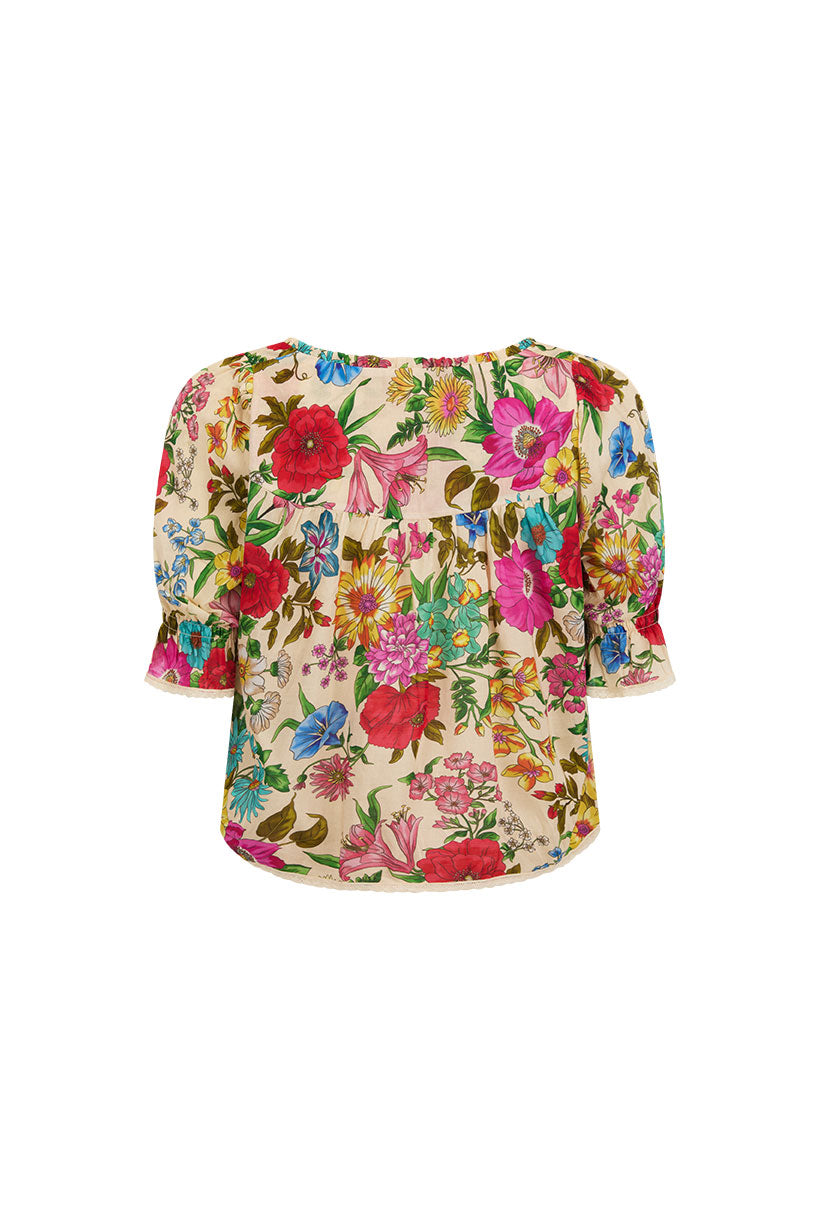 Spell - Valley Of The Dolls Short Sleeve Blouse - Opal