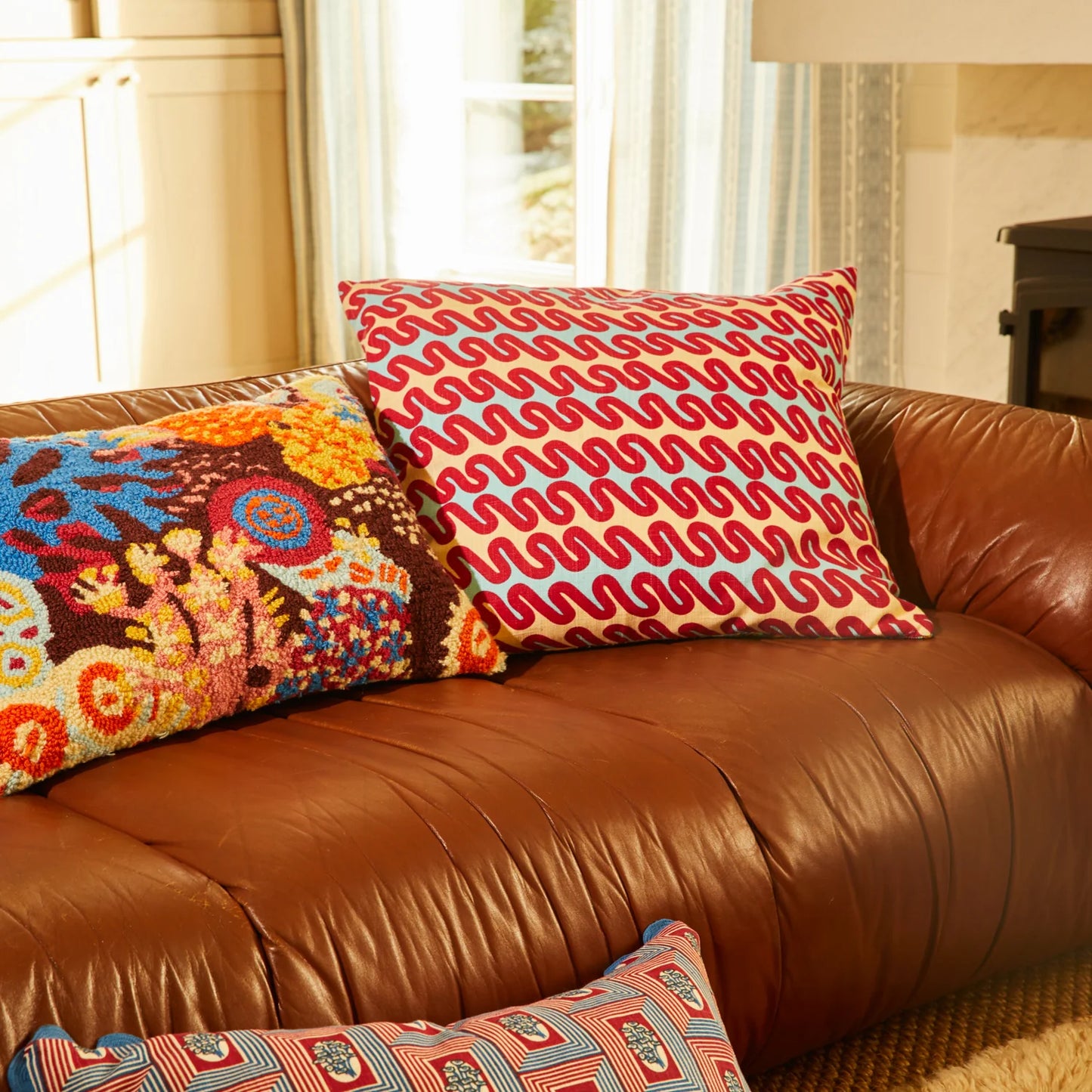 Sage X Clare - Cora Quilted Cushion - Pearl