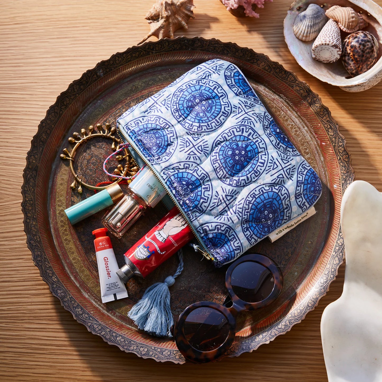 Sage X Clare - Gabriella Pouch - Azure