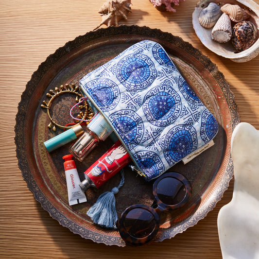 Sage X Clare - Gabriella Pouch - Azure