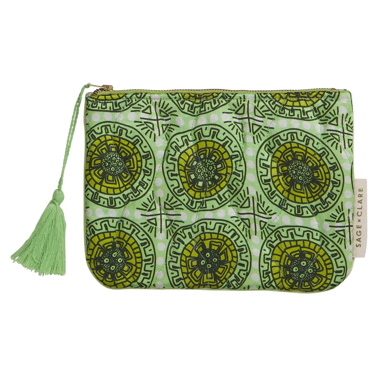 Sage X Clare - Gabriella Pouch - Key Lime