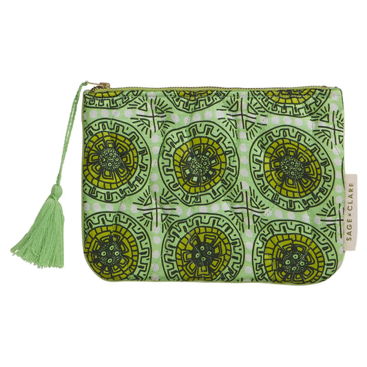 Sage X Clare - Gabriella Pouch - Key Lime