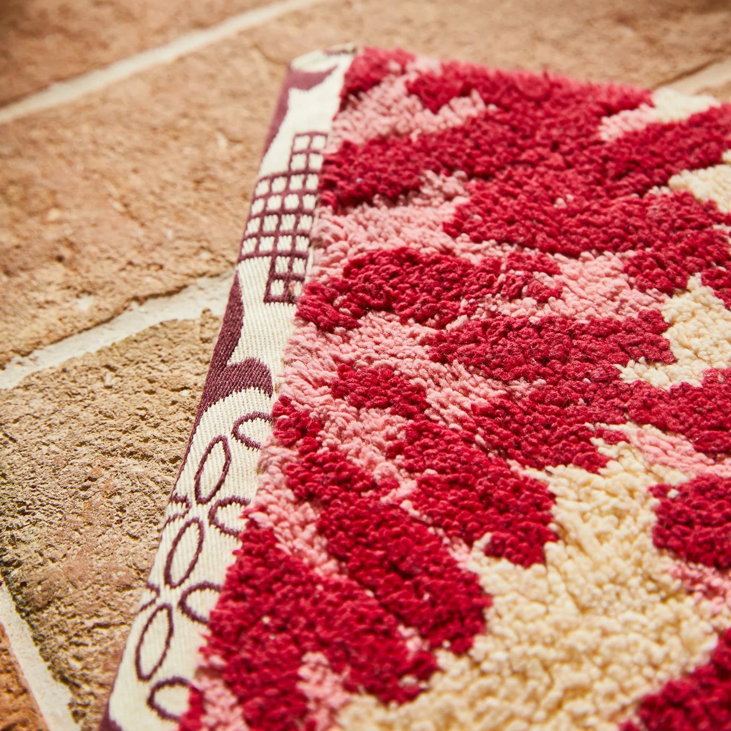 Sage X Clare - Isabella Bath Mat - Crimson