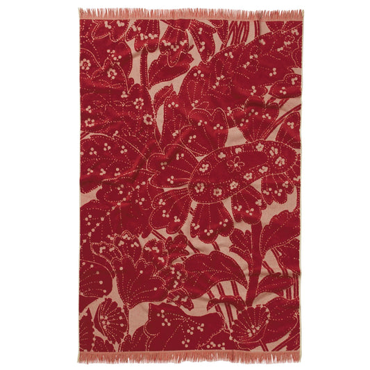 Sage X Clare - Lucia Bath Sheet - Crimson