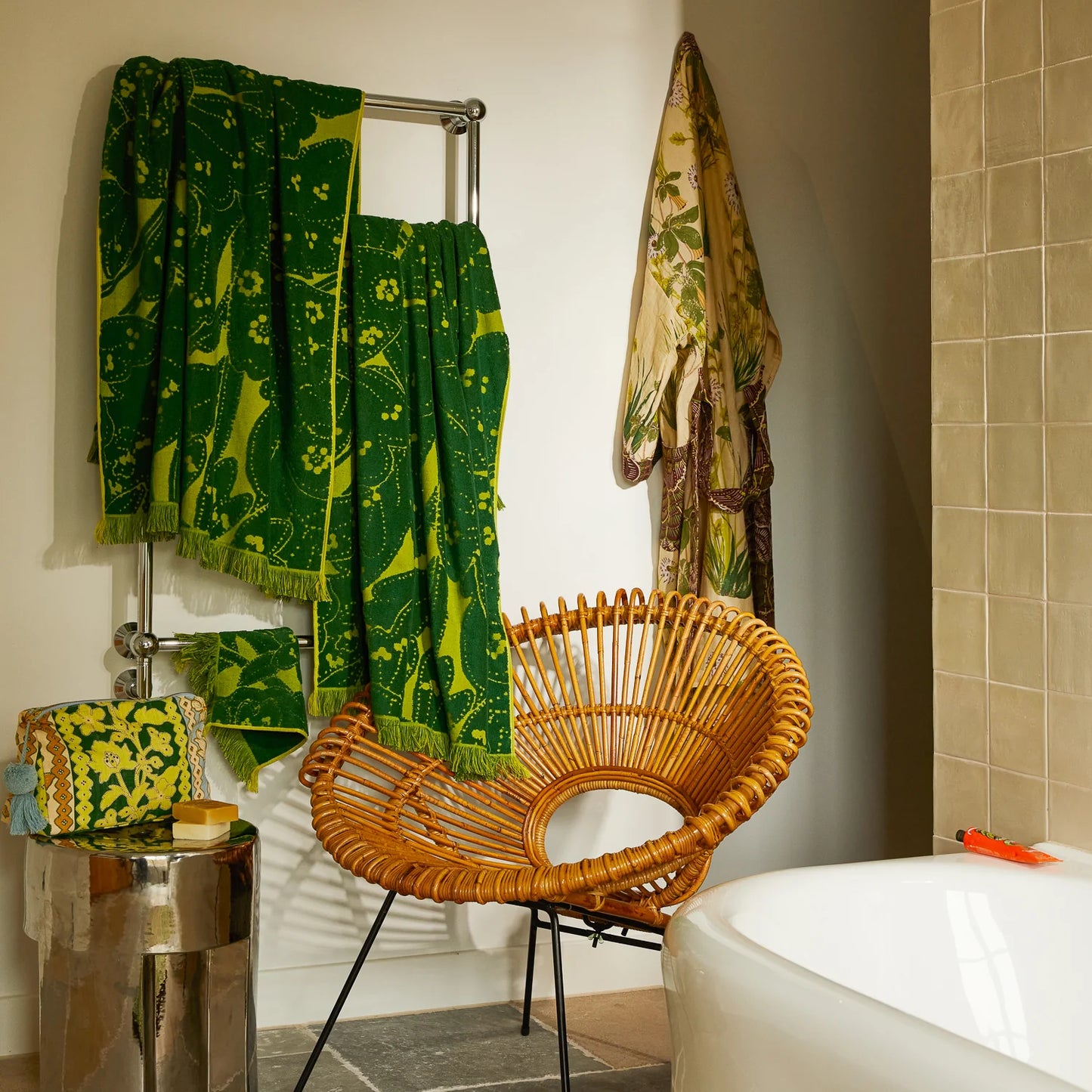 Sage X Clare - Lucia Face Washer Set - Kelp