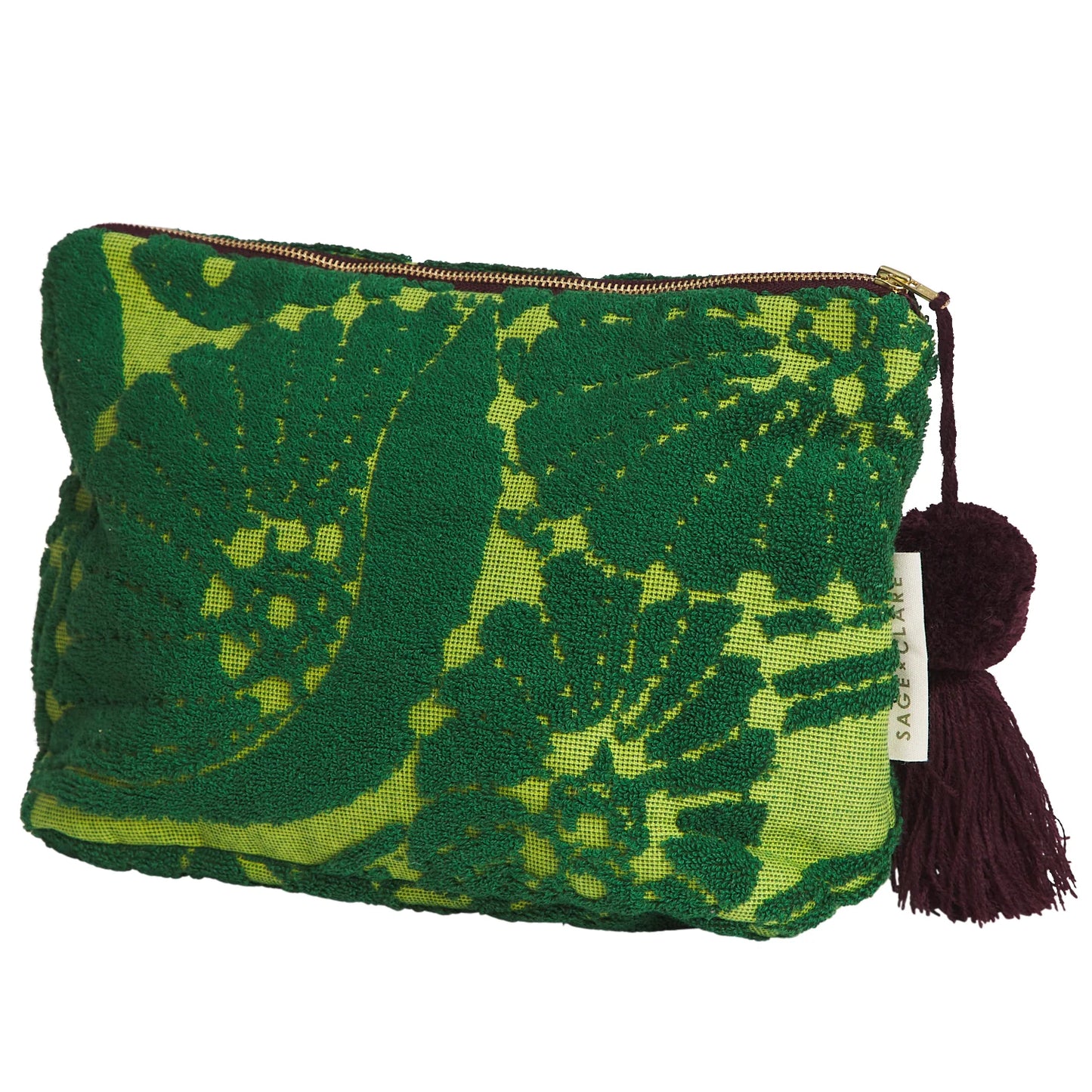 Sage X Clare - Lucia Terry Pouch - Kelp