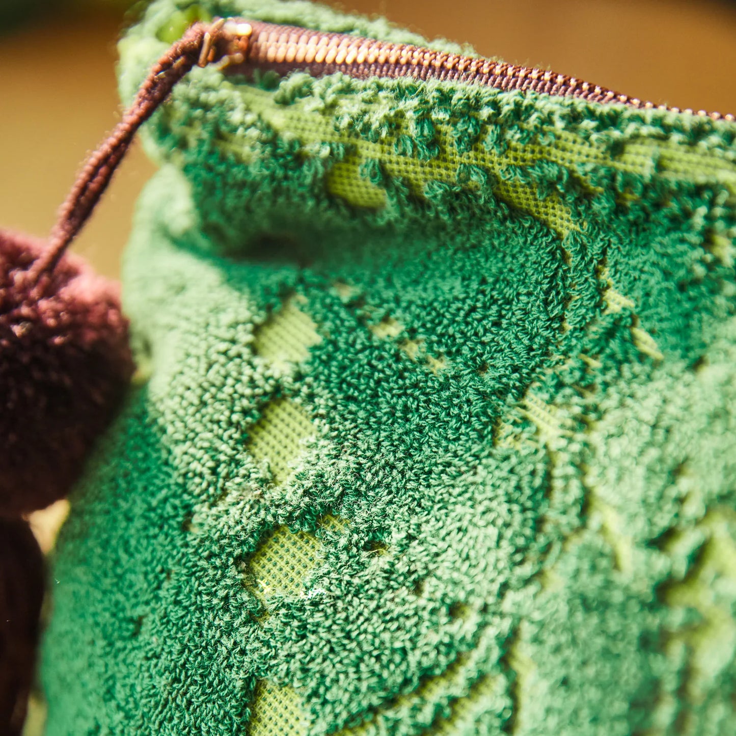 Sage X Clare - Lucia Terry Pouch - Kelp