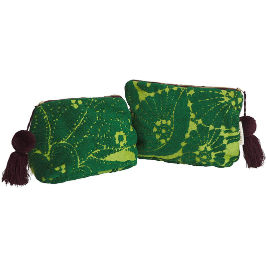 Sage X Clare - Lucia Terry Pouch - Kelp
