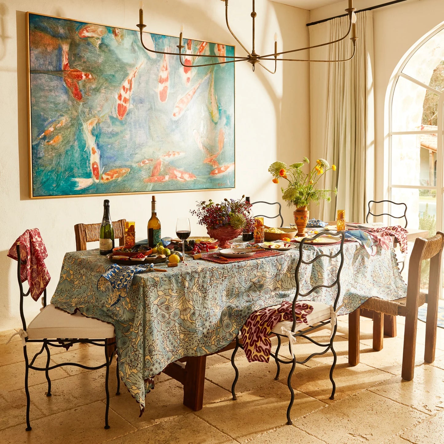 Sage X Clare - Lucia Table Cloth - Cerulean