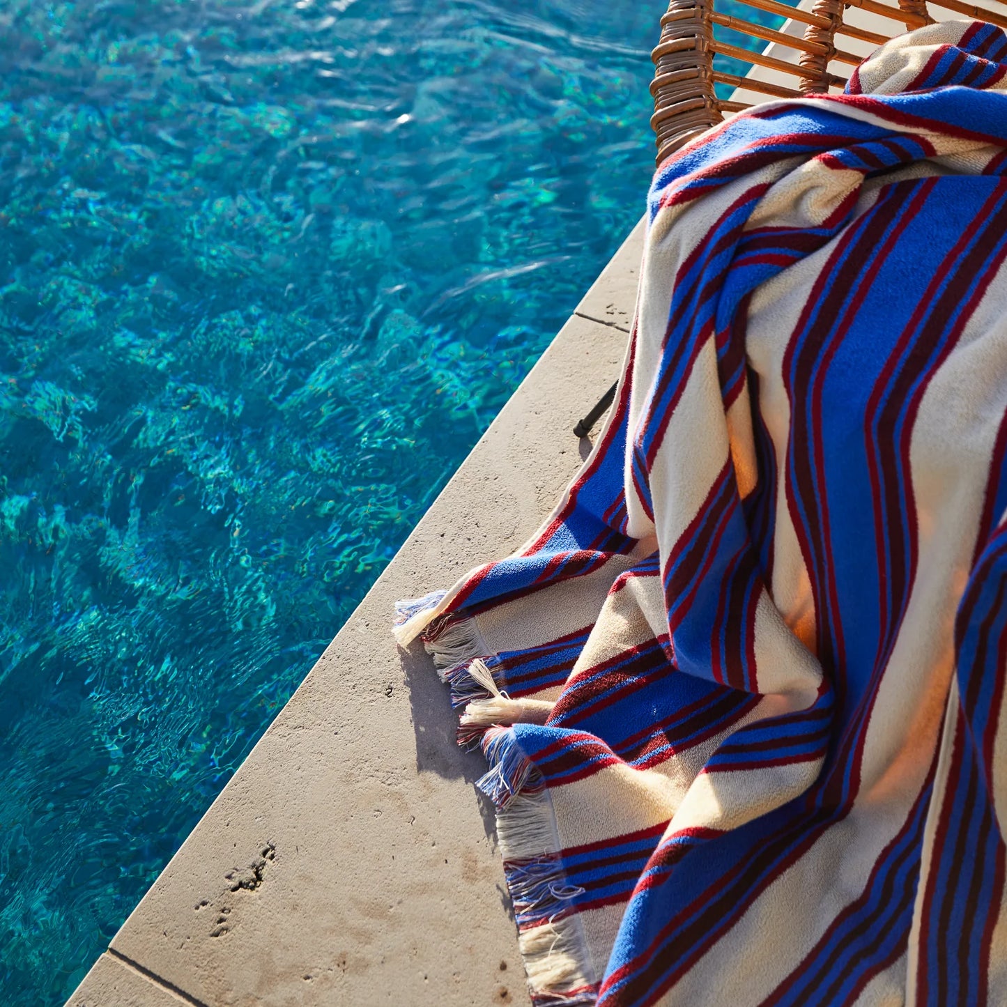 Sage X Clare - Selene Bath Sheet - Azure