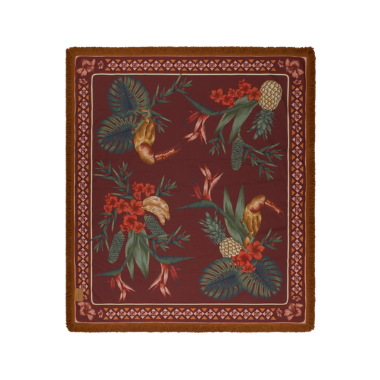 Wandering Folk - Cuban Tropical Picnic Rug - Bronze