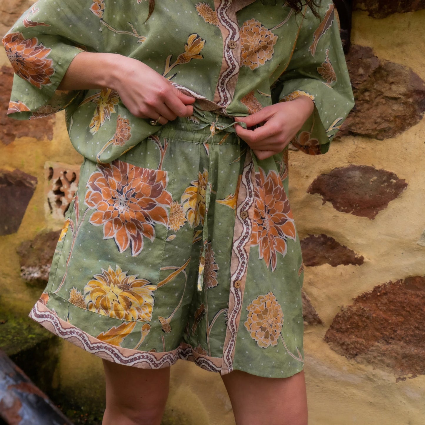 Wandering Folk - Dahlia Moss Shorts