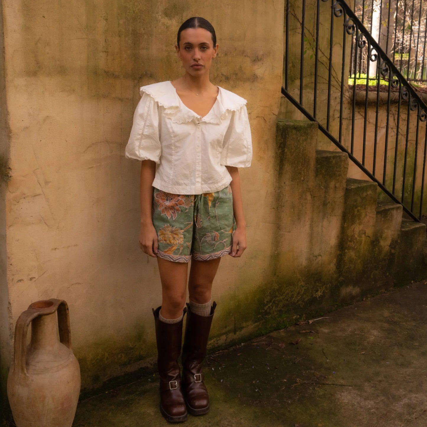 Wandering Folk - Dahlia Moss Shorts