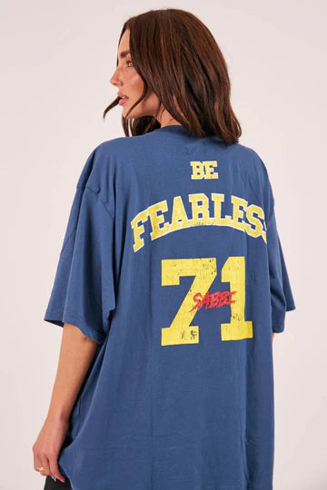 Sabbi - The Very Oversized Dream Big Beaded Tee - Blue - ETA 17/03/26