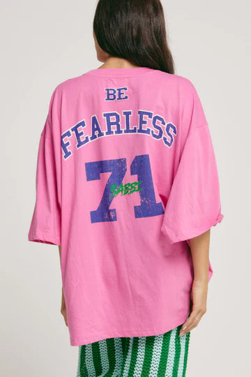 Sabbi - The Very Oversized Dream Big Beaded Tee - Pink - ETA 17/03/26