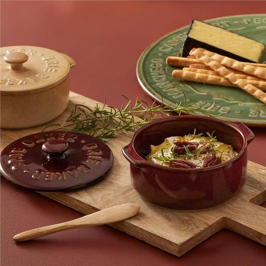 CTC - Ceramic Brie Baker - Burgundy