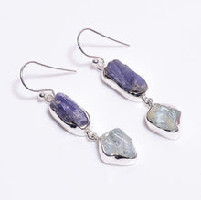 Load image into Gallery viewer, Silver Earrings - Double Stone - Various
