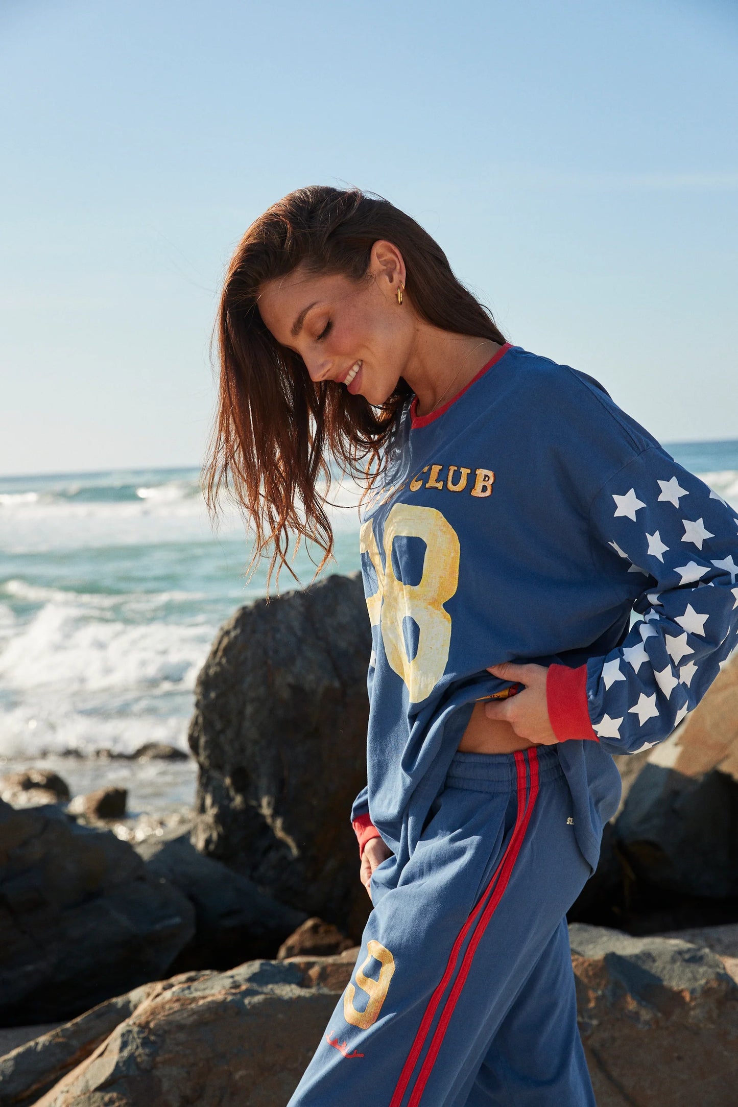 Sabbi - The You Cute Long Sleeve Tee - Blue
