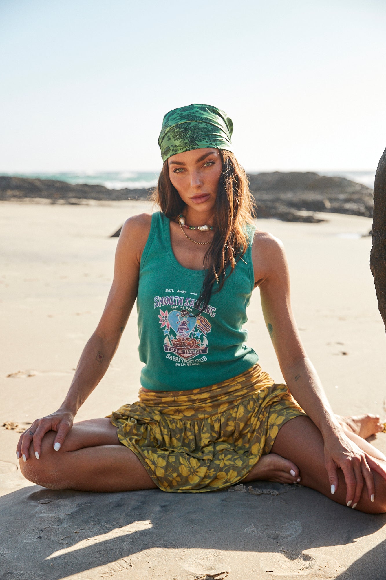 Sabbi - The Smooth Sailing Tank - Green