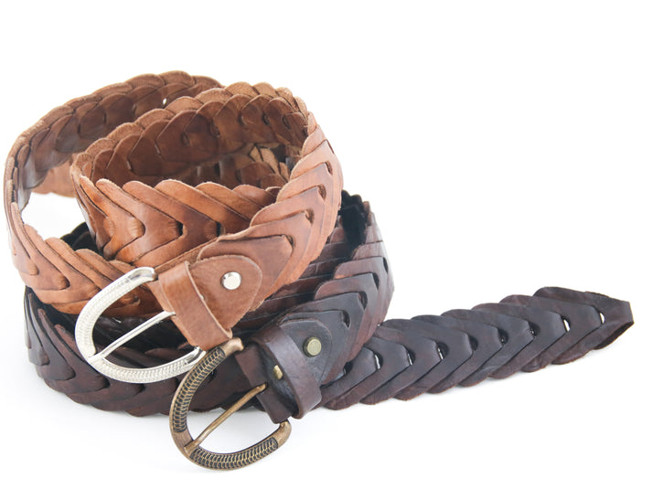 Cobra Chain Leather Belts