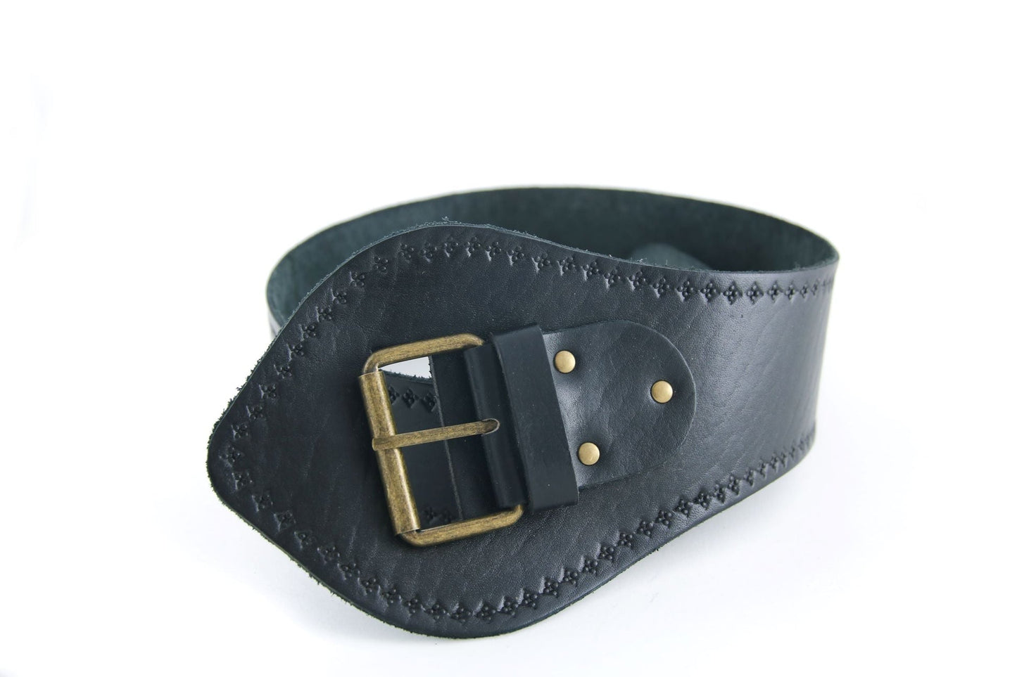 Babushka Wide Leather Belt