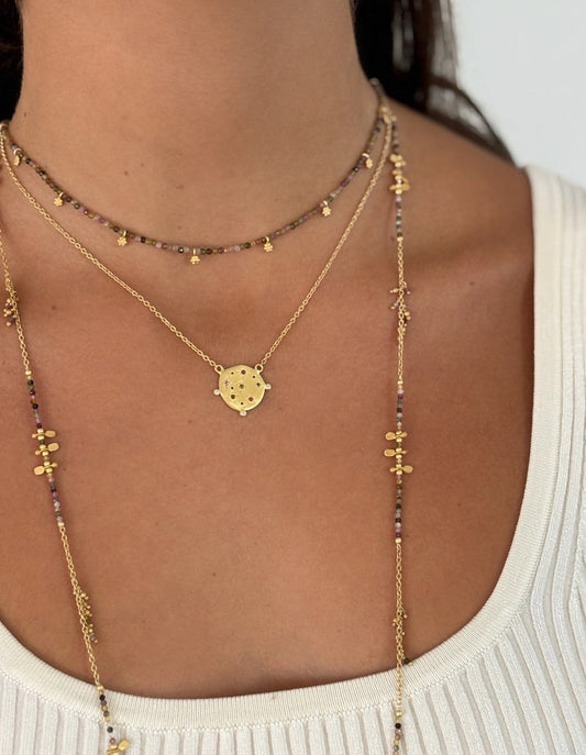Rubyteva Design - Rosemary Multi Tourmaline Necklace