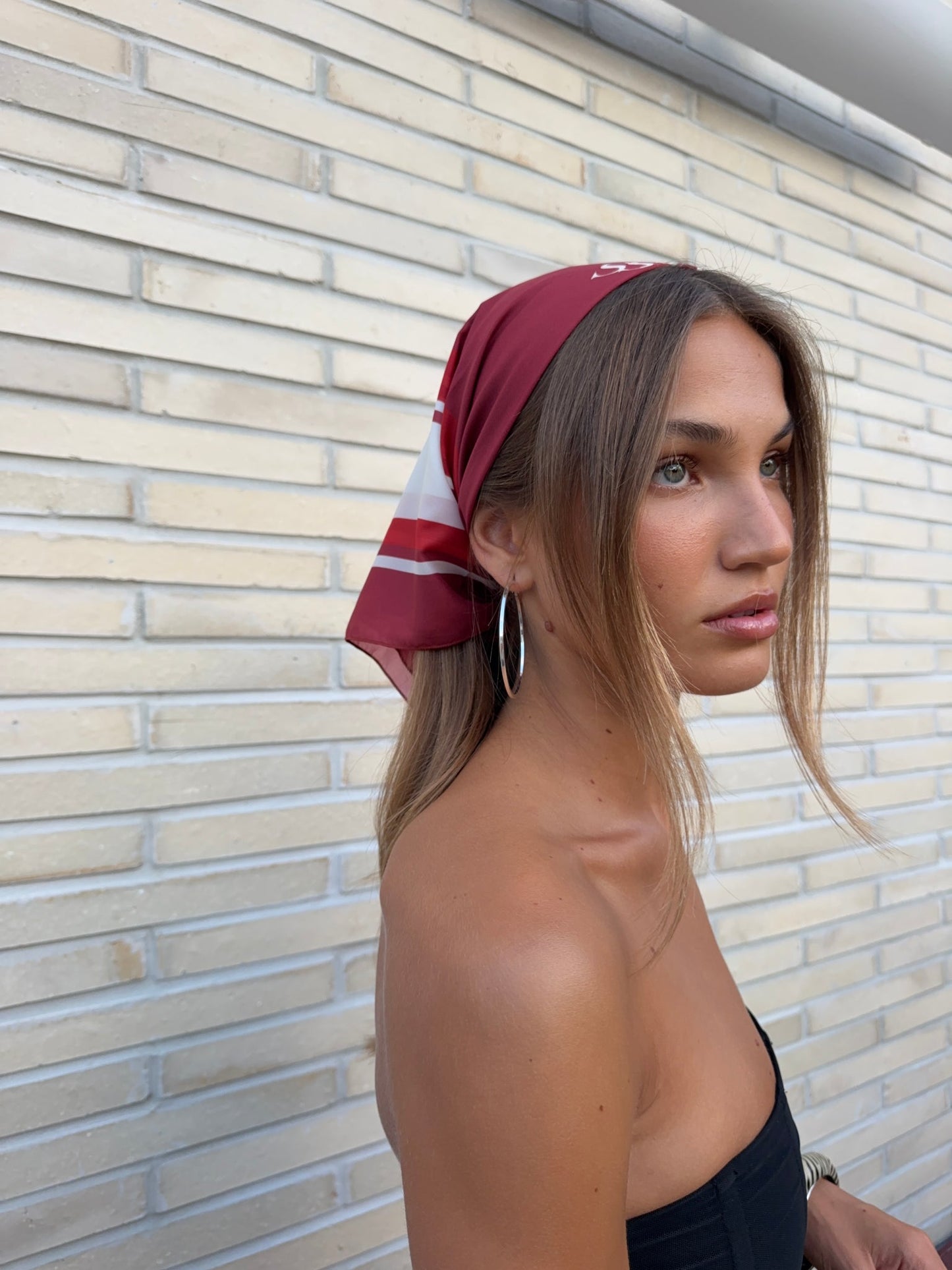 Ssaint Apparel - Red Print Head Scarf