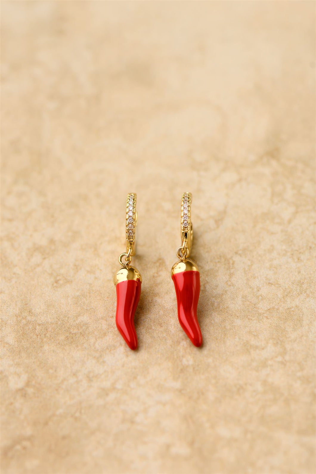 Indigo & Wolfe - Cornicello Earrings