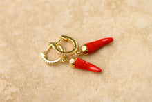 Load image into Gallery viewer, Indigo &amp; Wolfe - Cornicello Earrings
