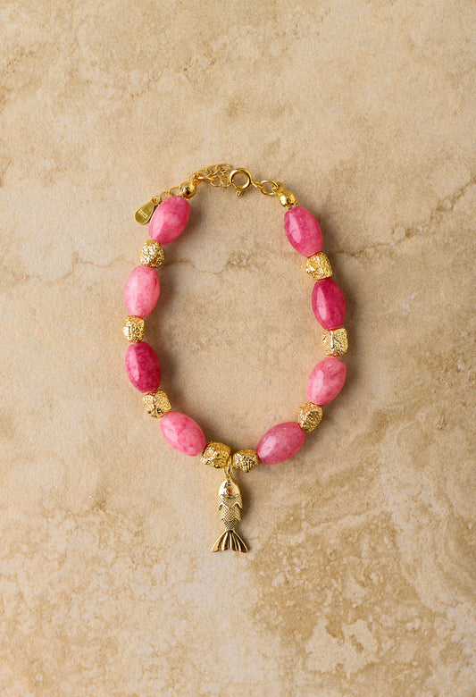 Indigo & Wolfe - Goia Bracelet - Pink