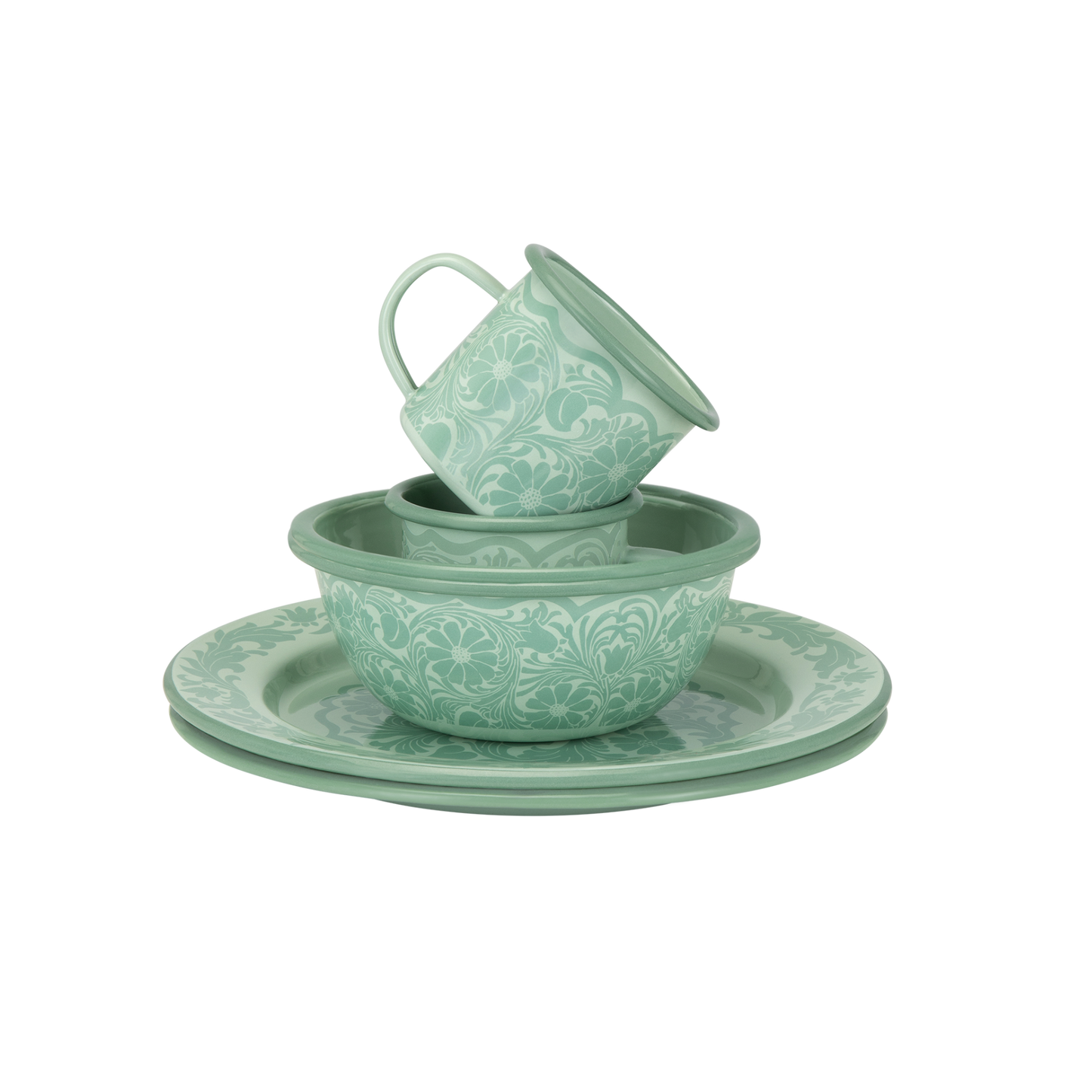 Wandering Folk X Camp Collab - Enamel Set - Mint