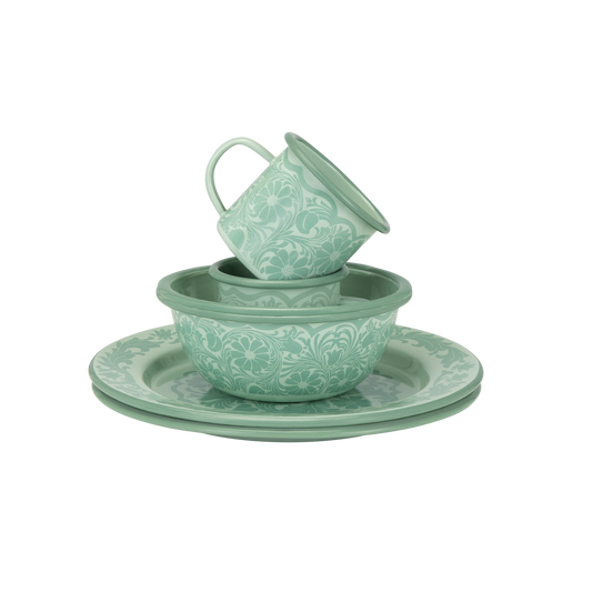 Wandering Folk X Camp Collab - Enamel Set - Mint