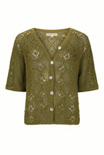 Load image into Gallery viewer, Marigold Mustang - Maggie Crochet Shirt - Olive
