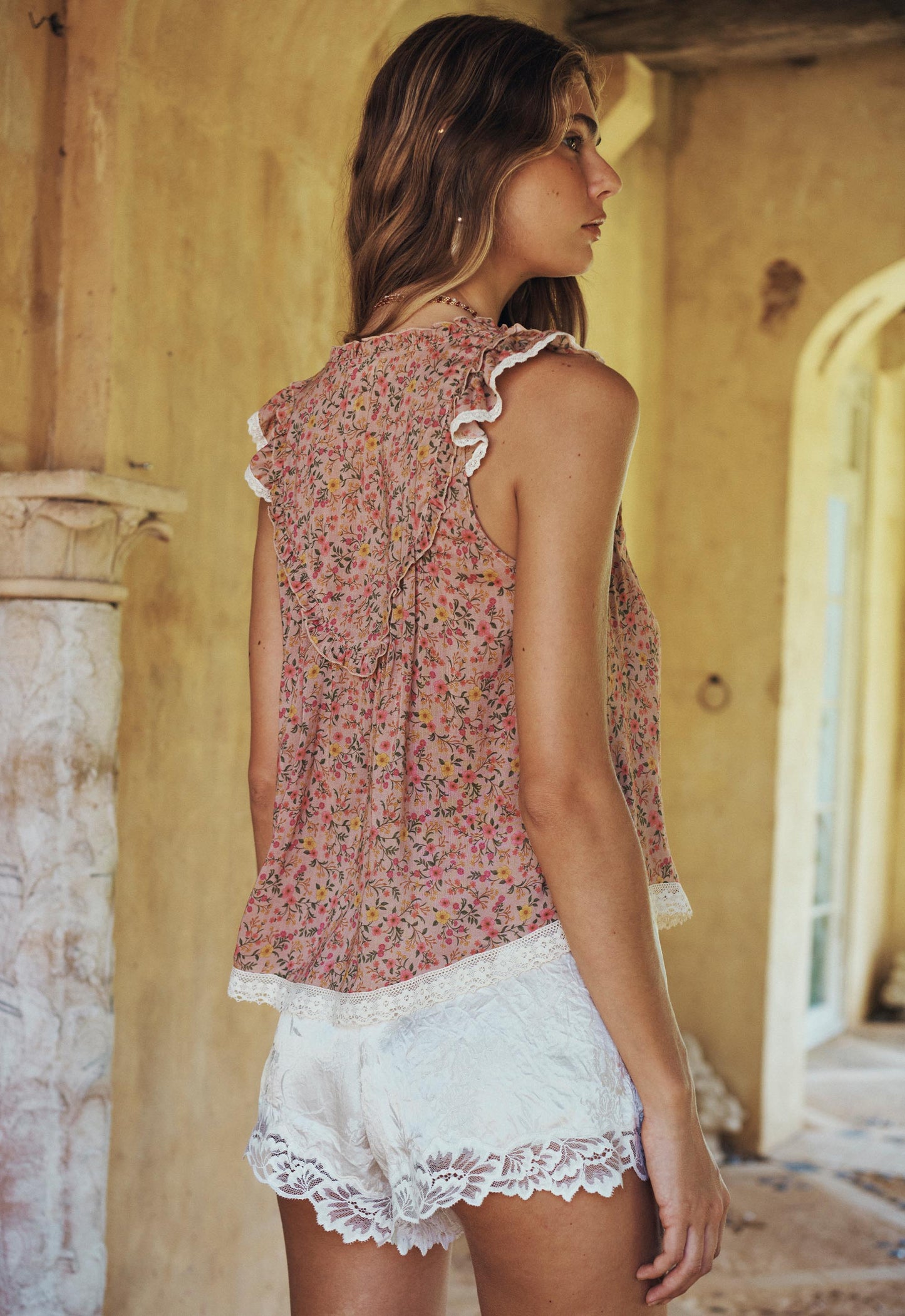Spell - Mimi-Rose Boho Top - Pink Posey