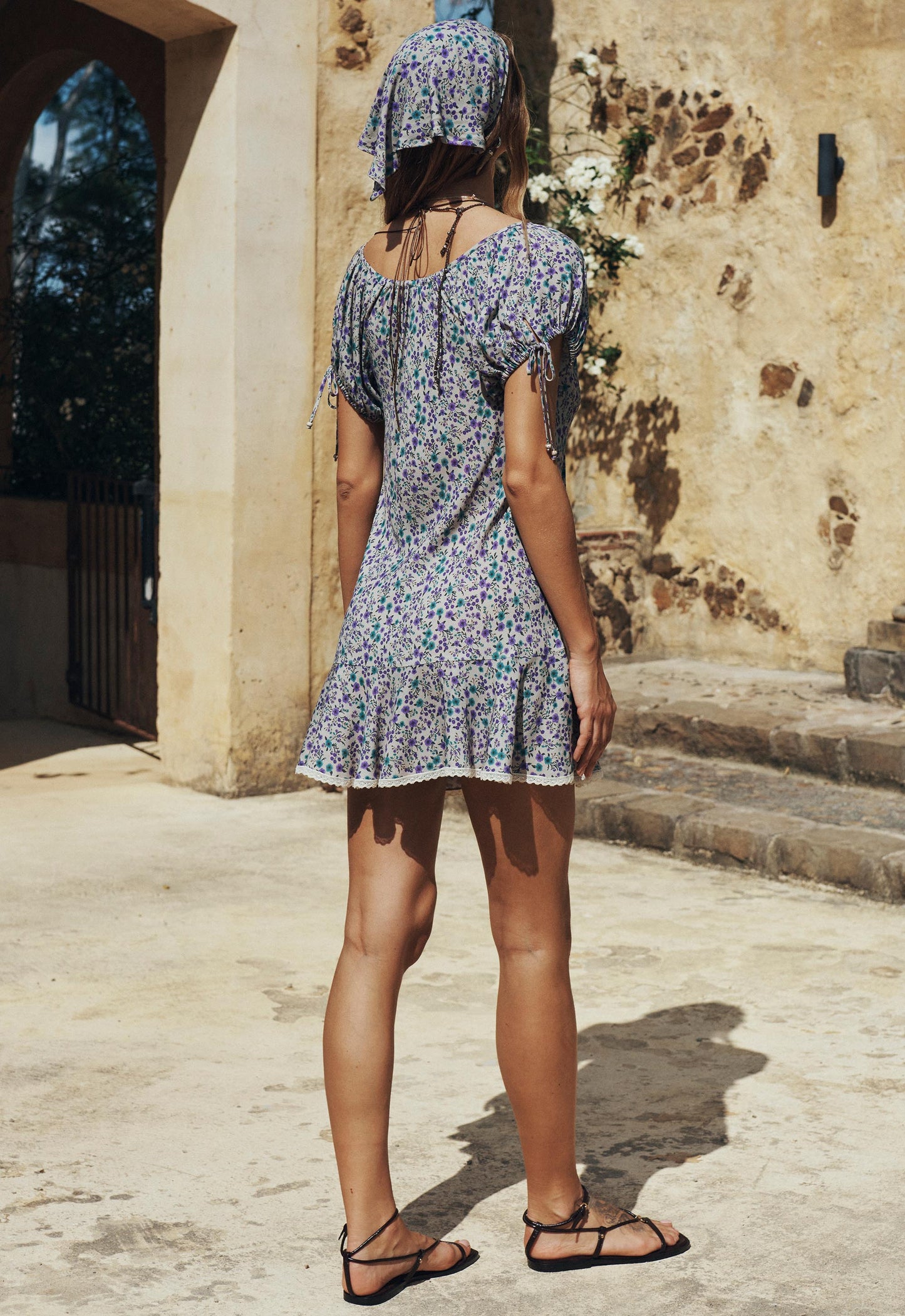 Spell - Mimi-Rose Mini Dress - Violet Fields
