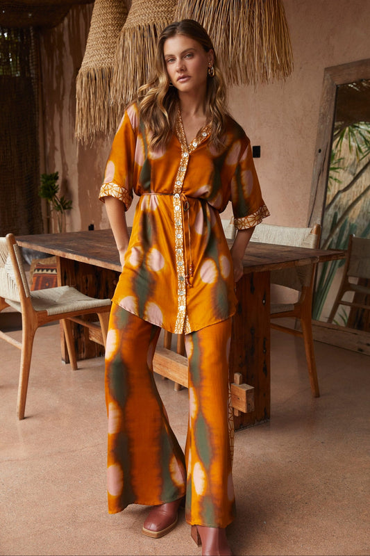 Nine Lives Bazaar - Lois Shirt Dress - Umber