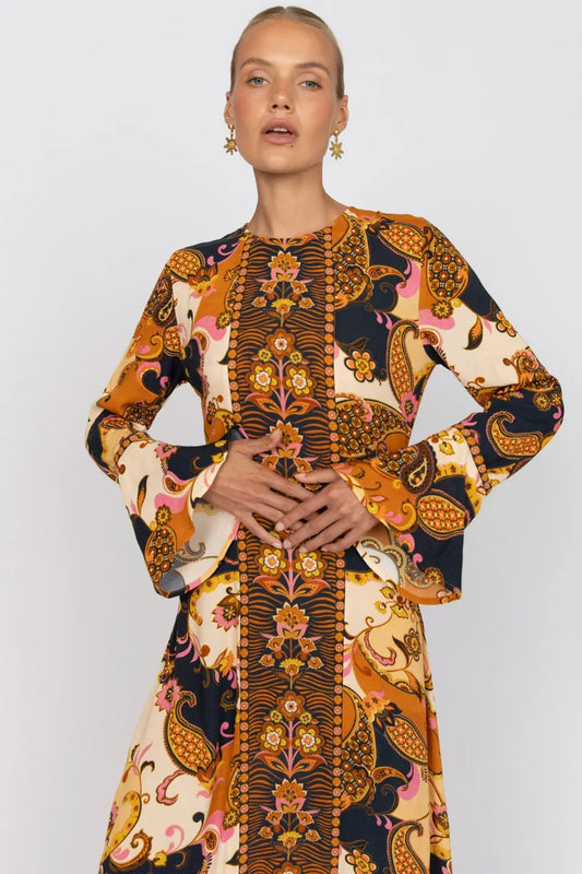 Nine Lives Bazaar - Citrine Gown - Cocoa