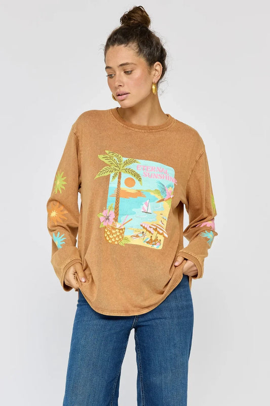 Nine Lives Bazaar - Eternal Sunshine L/S Tee - Caramel