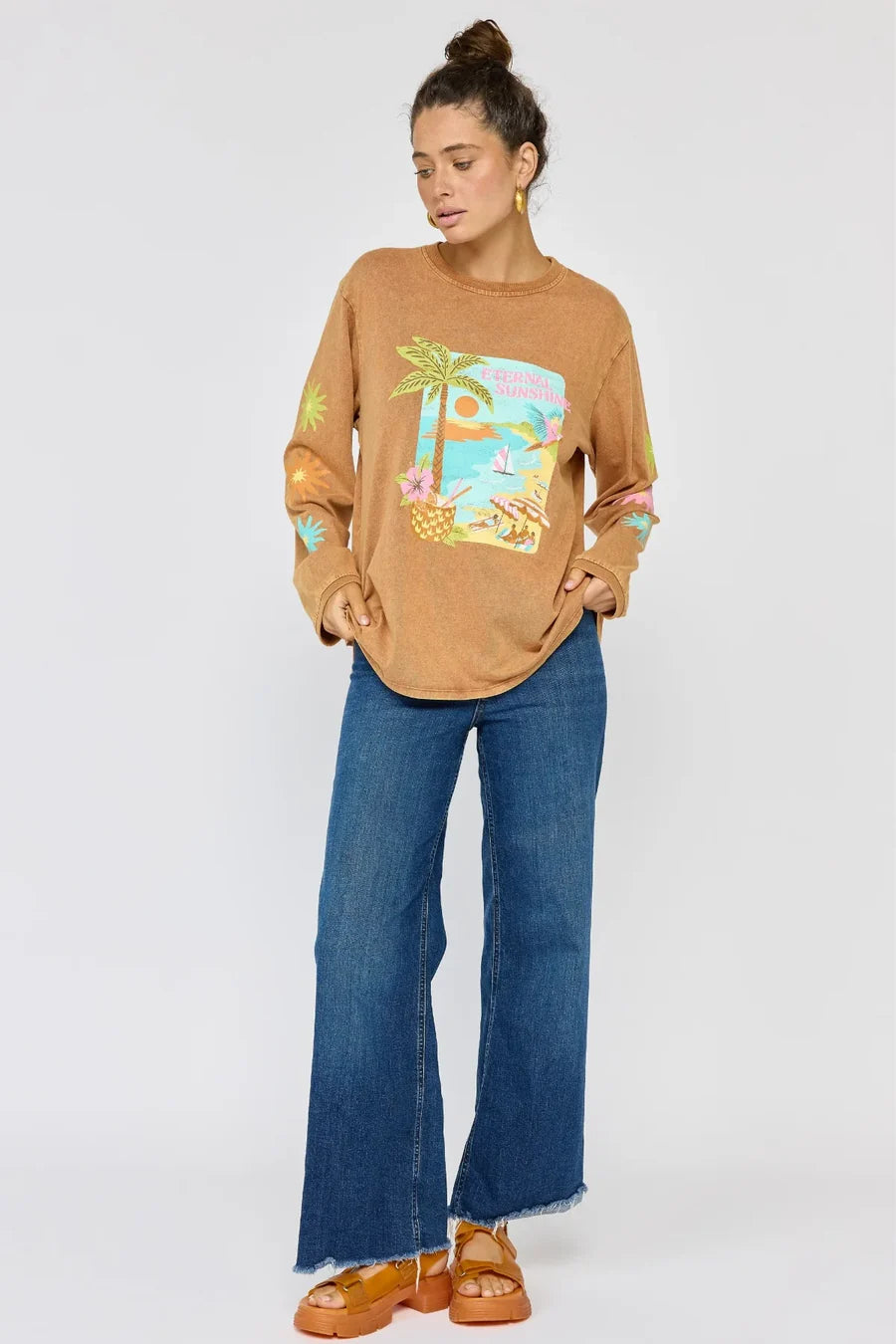 Nine Lives Bazaar - Eternal Sunshine L/S Tee - Caramel