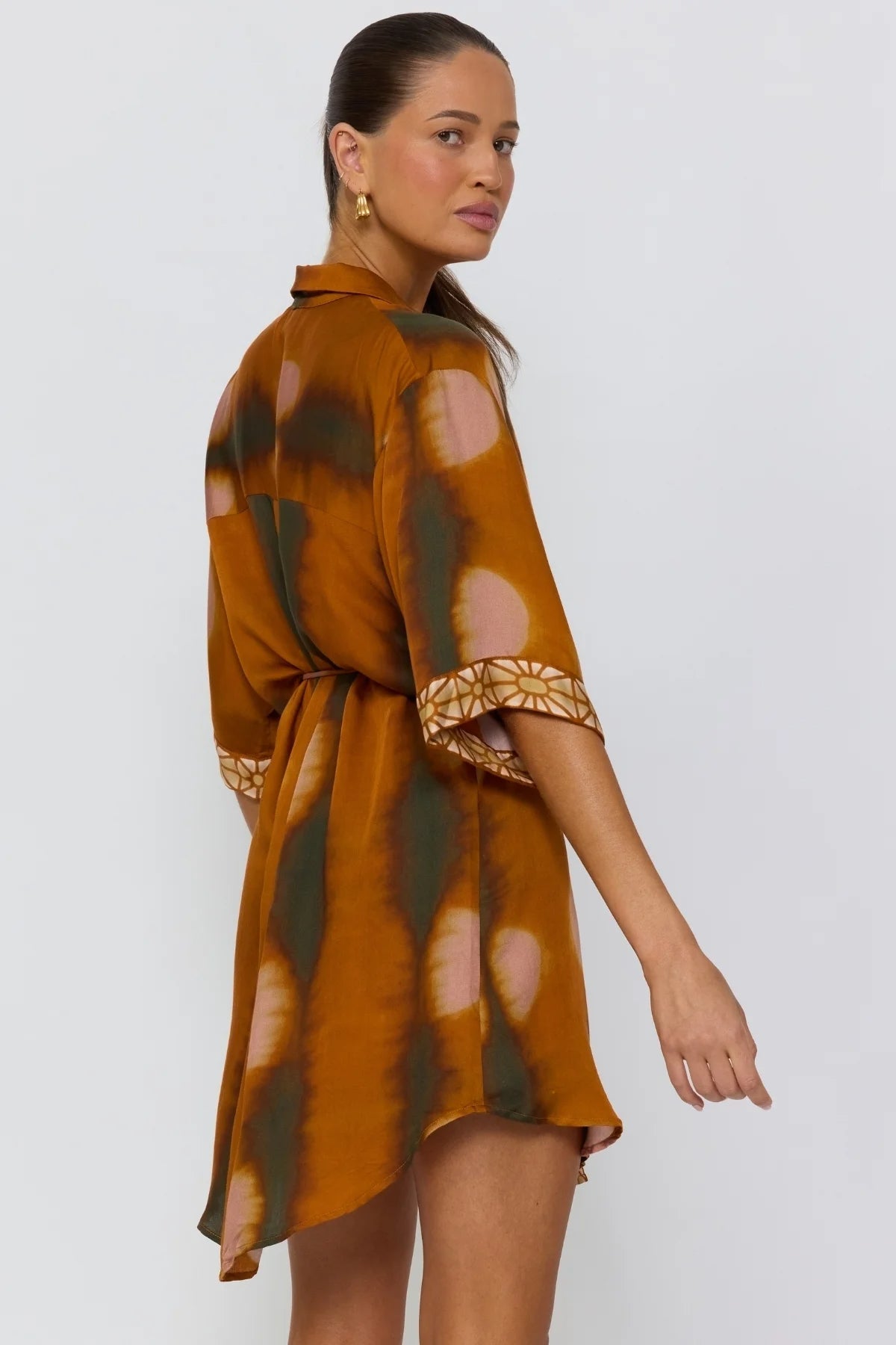 Nine Lives Bazaar - Lois Shirt Dress - Umber