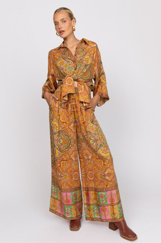 Nine Lives Bazaar - Esther Shirt - Cinnamon