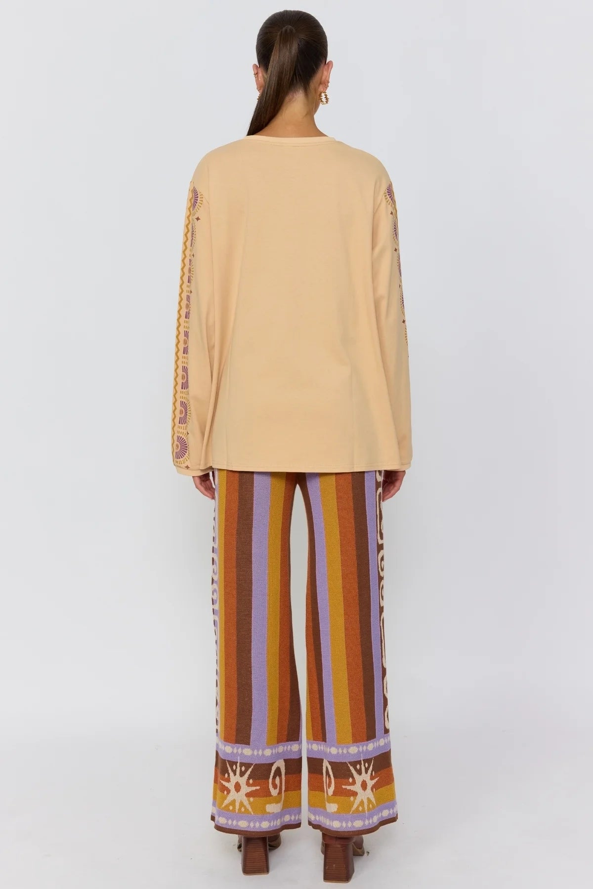 Nine Lives Bazaar - Soul Woman Long Sleeve Tee - Sand