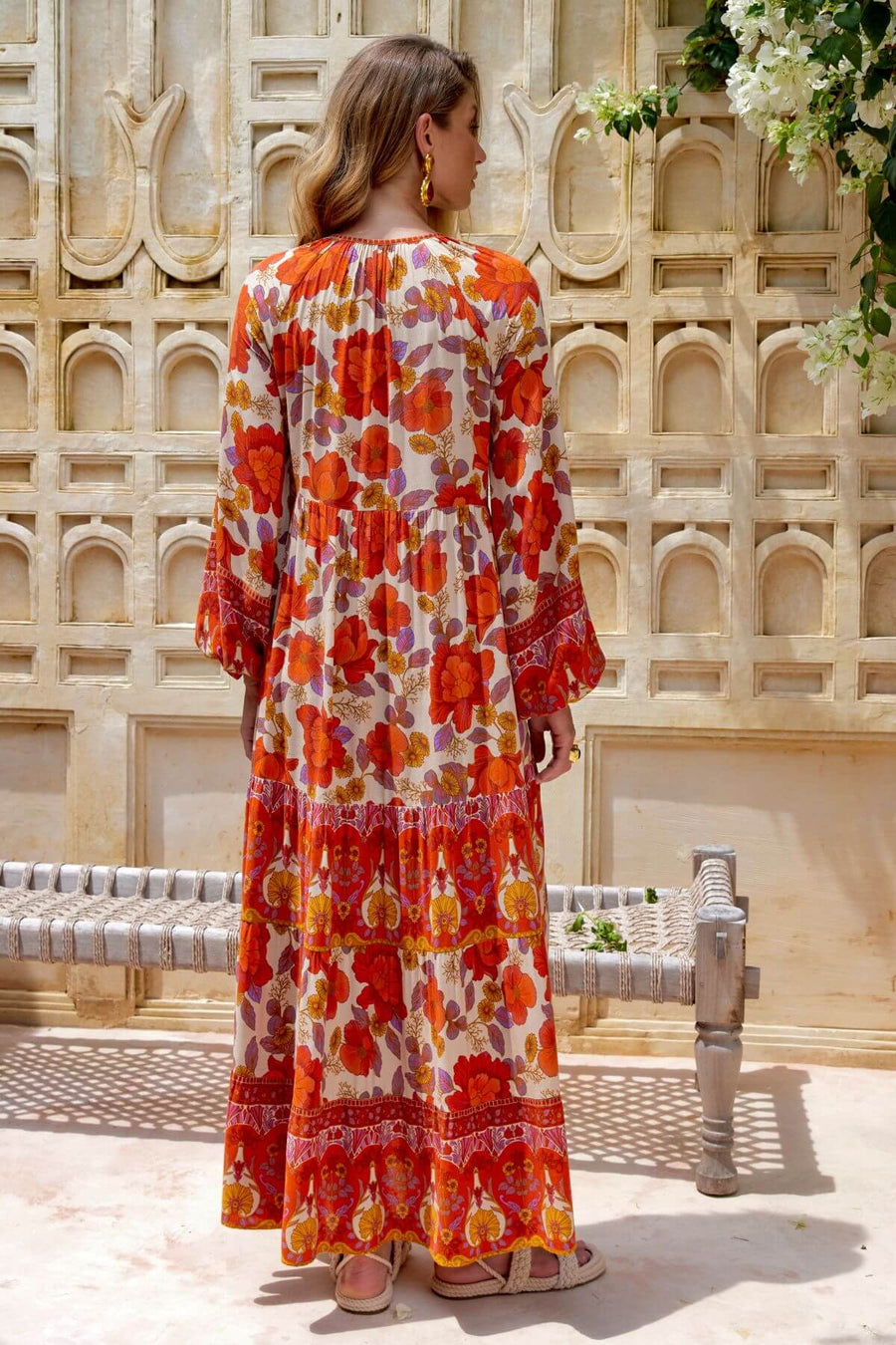 Nine Lives Bazaar - Solstice Maxi Dress - Crimson Rose