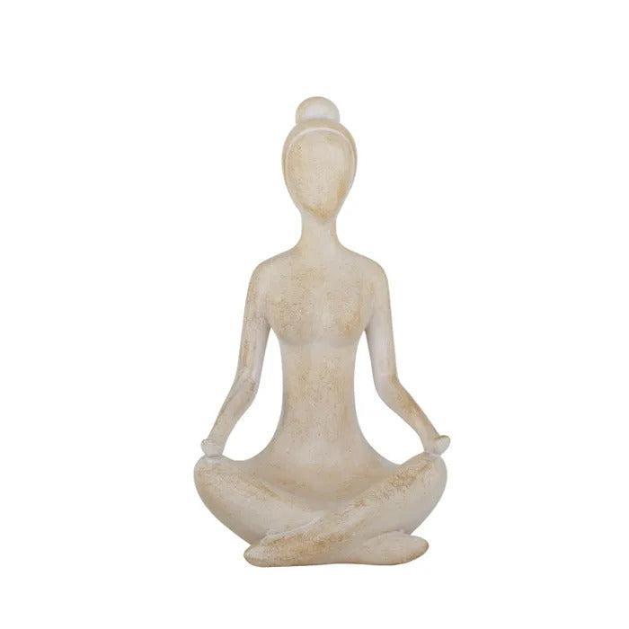CTC - Yogi Lady Natural Resin Sculpture