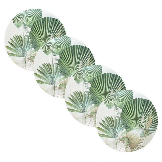 Round Fan Palm Coasters