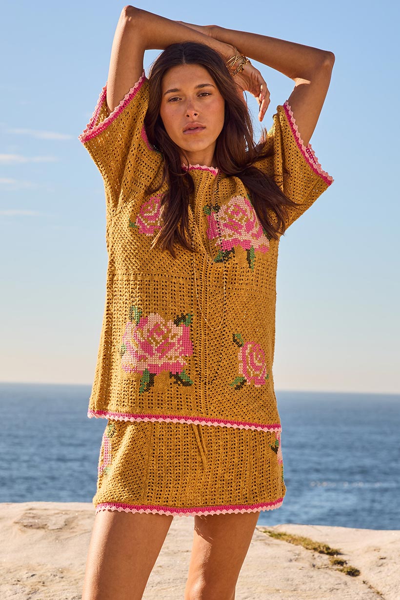 Spell - Coastal Granny Top - Mustard