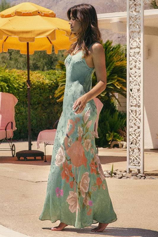 Spell - Floridian Bias Dress - Sage